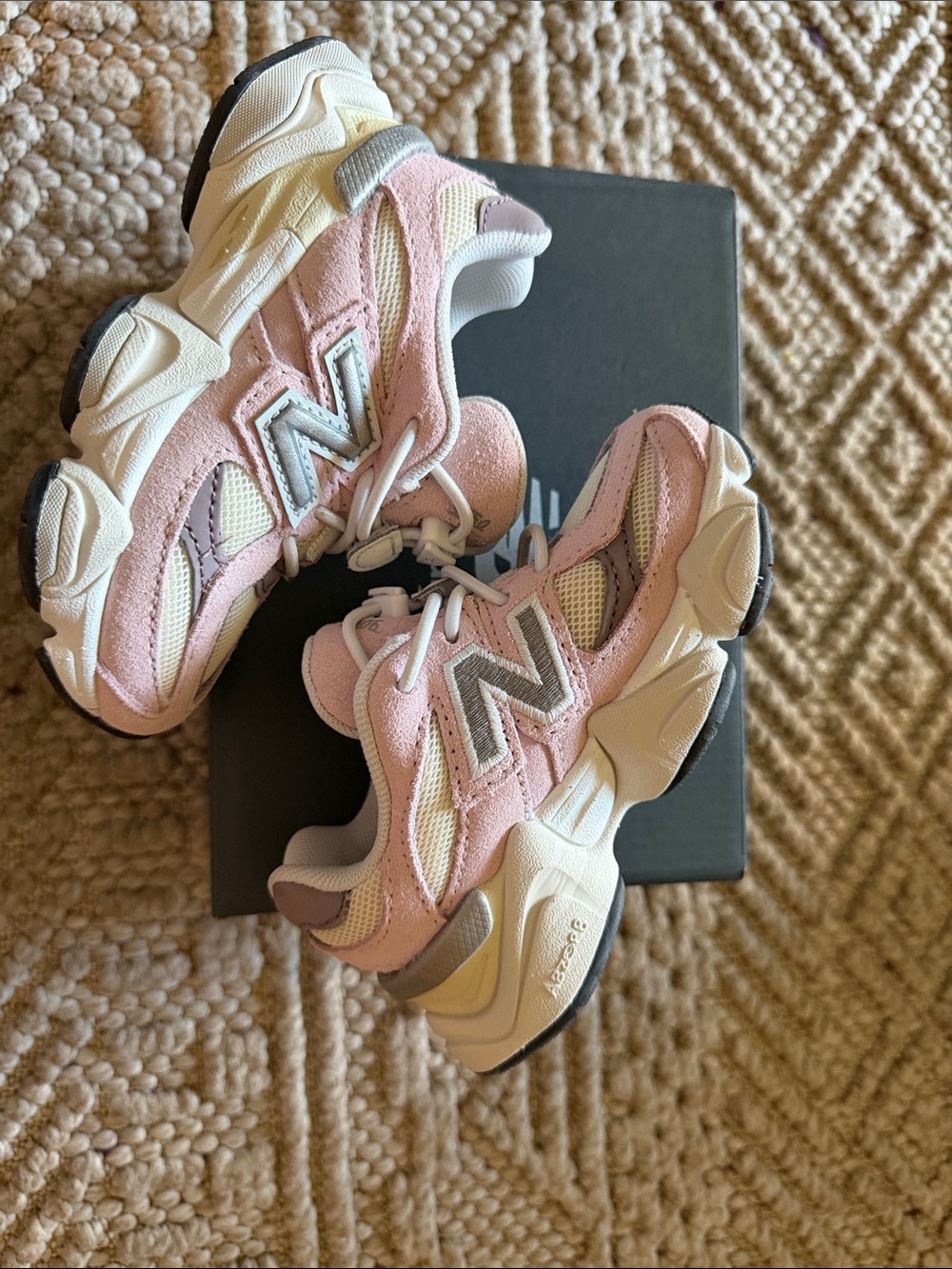 New Balance Toddler Kids 9060 Runner Sneakers Pink Purple Rose Violet 7c